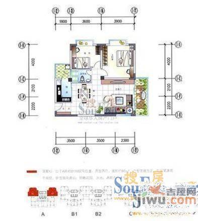 三亚印象4室2厅2卫167.9㎡户型图