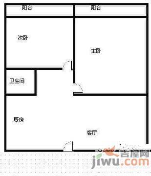 衍宏山水晴湾3室2厅1卫户型图