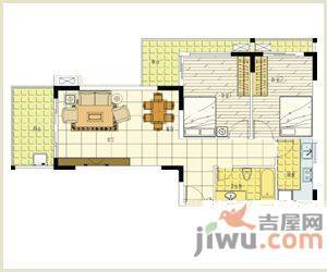 昌达海景花园2室1厅1卫户型图