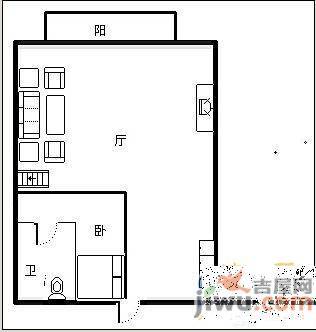 半山雅苑3室2厅1卫户型图