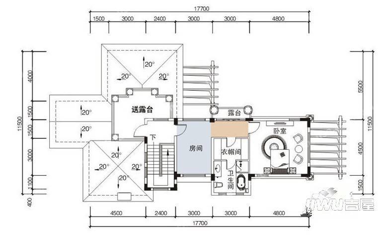 凤凰水城御河湾普通住宅142㎡户型图