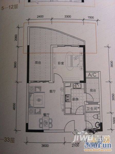 凤凰水城御河湾普通住宅142㎡户型图