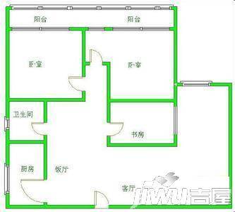 芙蓉花园2室2厅1卫户型图