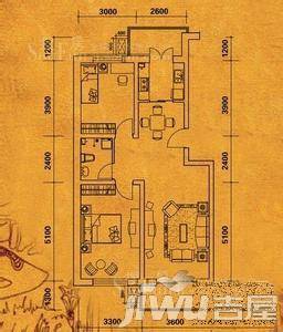 昌达新世纪花园2室2厅1卫125㎡户型图