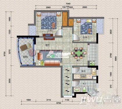 瑞海豪庭7室3厅6卫320㎡户型图