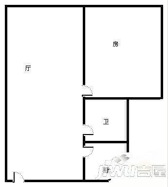 丰兴公寓2室2厅1卫户型图