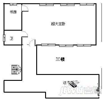 鲁能高尔夫一区别墅3室2厅1卫户型图