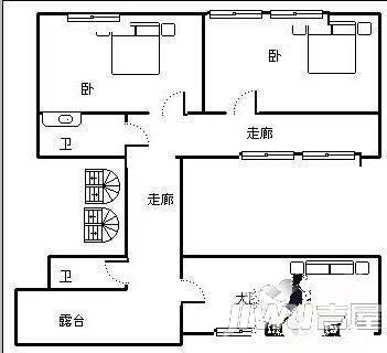 鲁能高尔夫一区别墅3室2厅1卫户型图