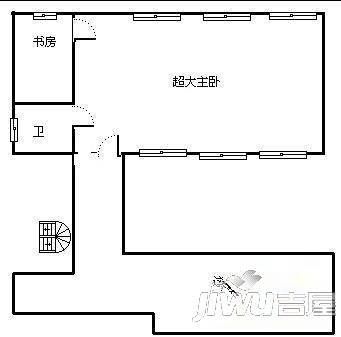 鲁能高尔夫一区别墅3室2厅1卫户型图