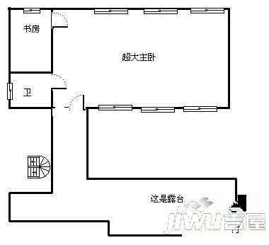 鲁能高尔夫一区别墅3室2厅1卫户型图