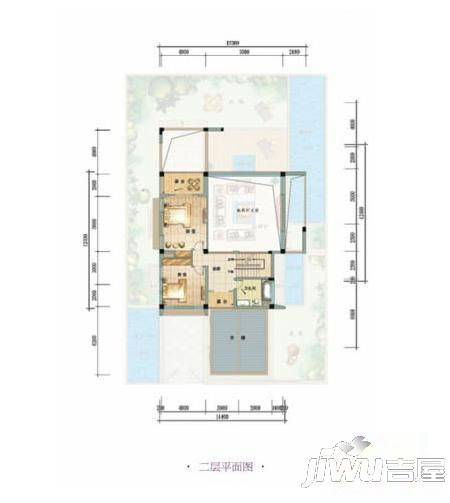 鲁能高尔夫一区别墅3室2厅1卫户型图