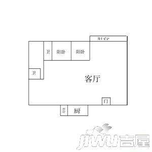 南电园2室2厅1卫户型图