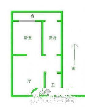 天长大厦2室2厅1卫户型图