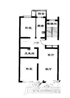 建设嘉园1室1厅1卫户型图