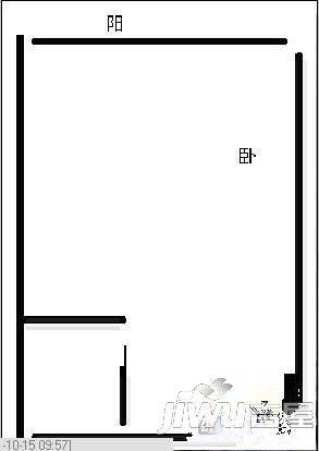 银河大厦1室1厅1卫户型图