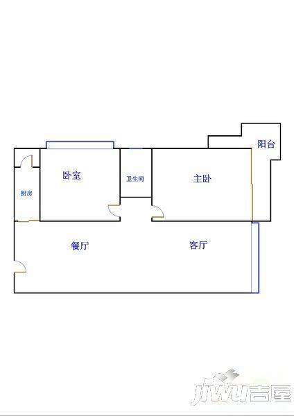 昌达雅华香榭3室2厅1卫户型图