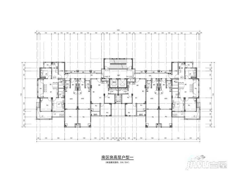 温泉庄园普通住宅513.5㎡户型图