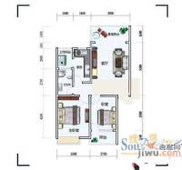 水木新华2室1厅1卫72.1㎡户型图