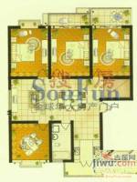 怡园锦居4室2厅1卫128.9㎡户型图