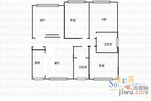 学田苑2室1厅1卫户型图