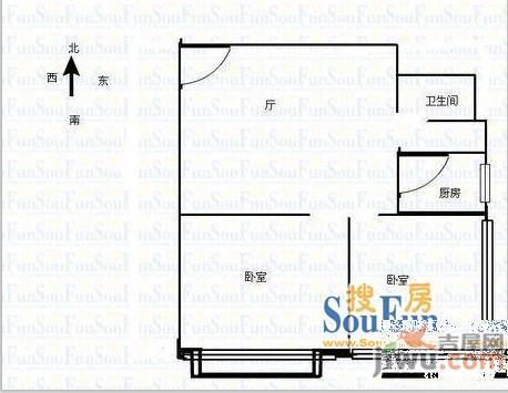 都市华城3室2厅1卫152㎡户型图