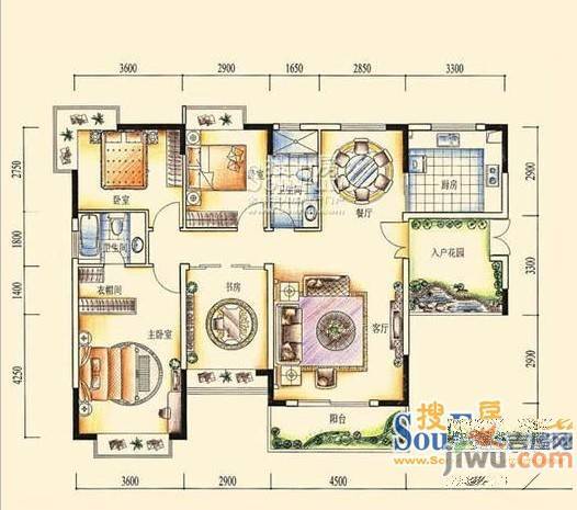 新桥北村2室1厅1卫户型图