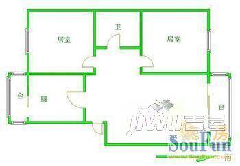 五一新村2室1厅1卫户型图