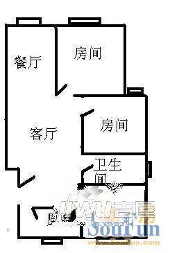 金恒家园3室2厅1卫户型图