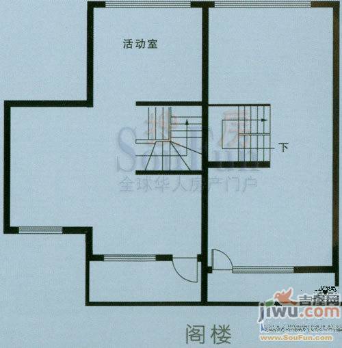 兆丰嘉园1室2厅1卫户型图