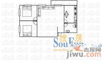 东苑小区2室1厅1卫户型图