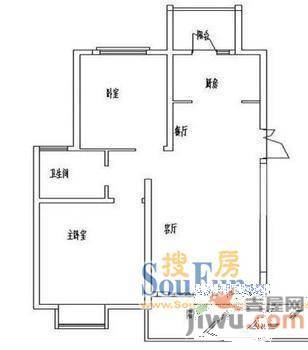 新华园2室2厅1卫户型图