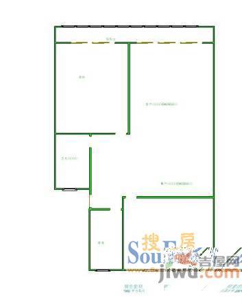 长虹新村2室1厅1卫户型图