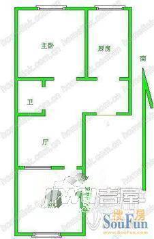 南川园新村3室1厅1卫户型图