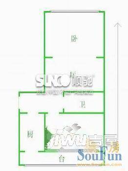 南川园新村3室1厅1卫户型图