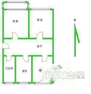 舒凯花苑2室1厅1卫户型图