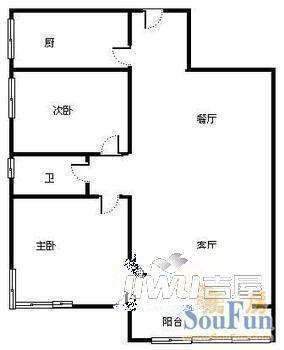 同顺苑1室1厅1卫户型图