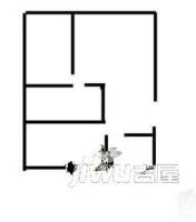 北濠桥新村2室1厅1卫户型图