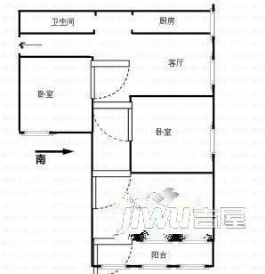 星源佳苑3室1厅1卫户型图