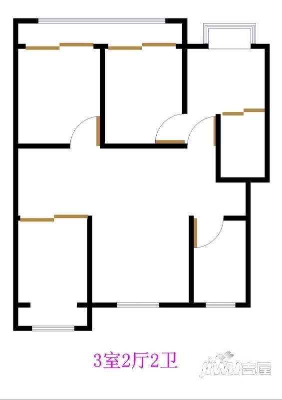 汇友新村1室1厅1卫户型图