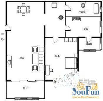 任港路新村2室1厅1卫户型图