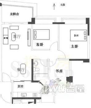 任港路新村2室1厅1卫户型图