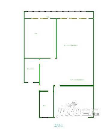 任港路新村2室1厅1卫户型图