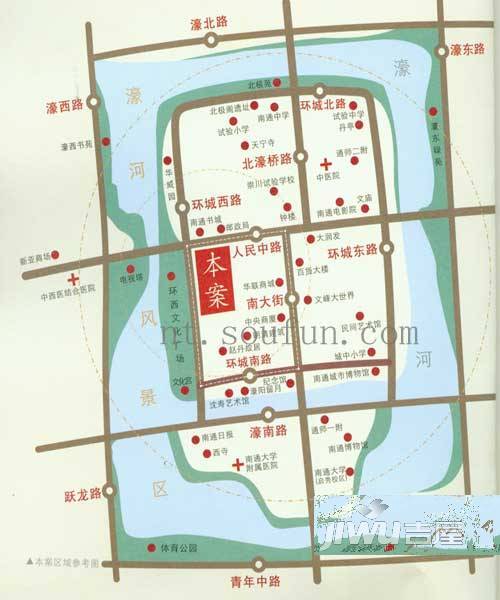 安惠濠河国际位置交通图图片