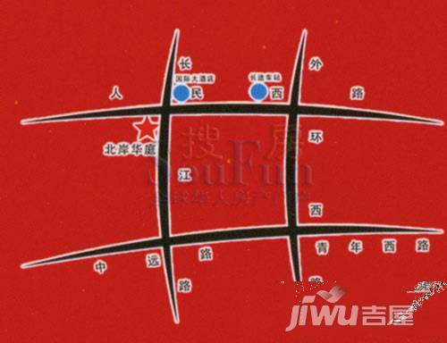 北岸华庭位置交通图图片