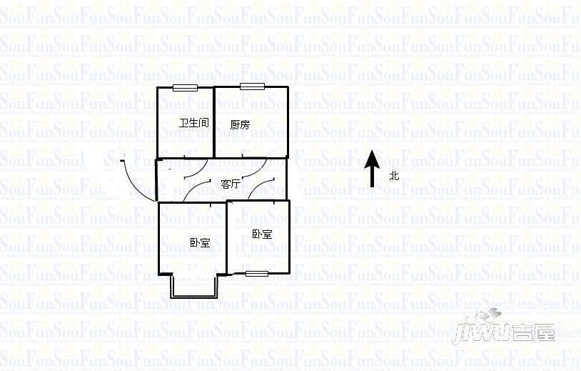 金霞南苑4室2厅2卫户型图