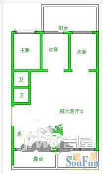 金霞南苑4室2厅2卫户型图