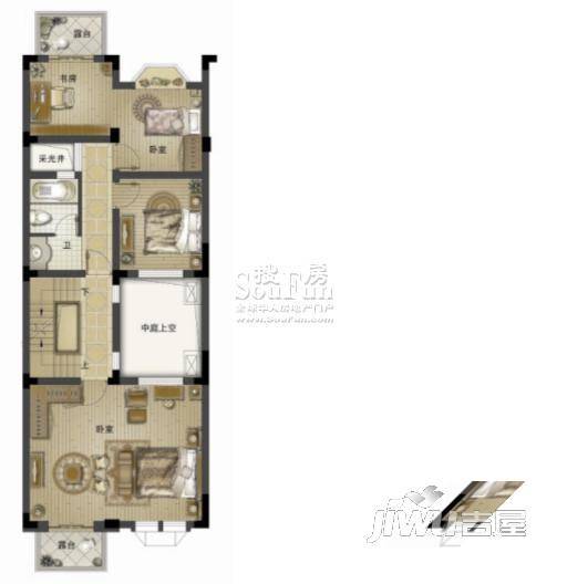 英伦上院普通住宅230㎡户型图