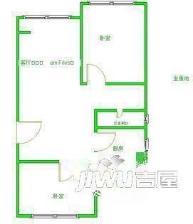 富丽花园3室1厅1卫户型图