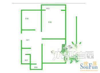 佳乐花苑3室1厅1卫户型图