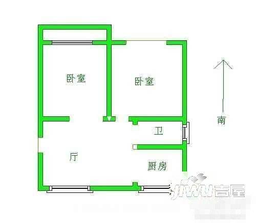 曙光新村2室1厅1卫户型图